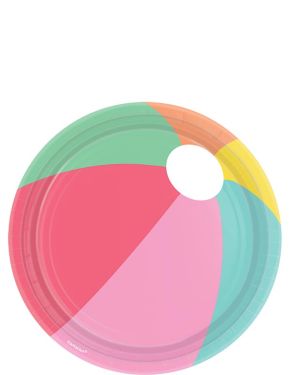Just Chillin Paper Plates - 23cm (8pk)