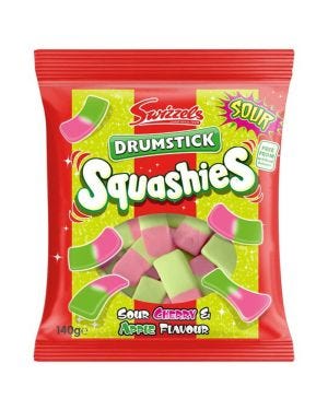 Squashies Drumstick Sour Cherry and Apple - 140g