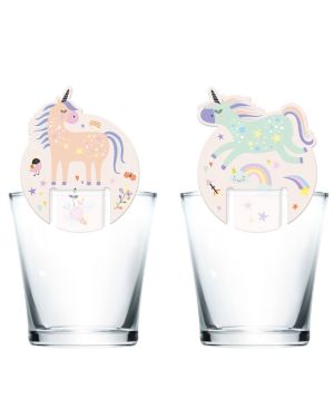 Unicorns &amp; Rainbows Glass Markers (6pk)