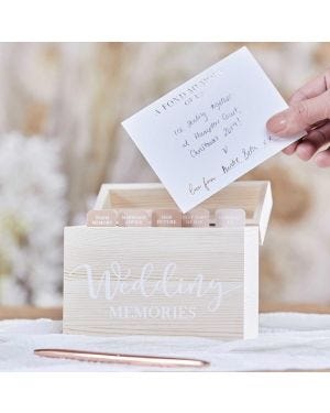 Wooden Wedding Memories Box