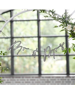 Customisable Mr &amp; Mrs Paper Bunting  - 2m