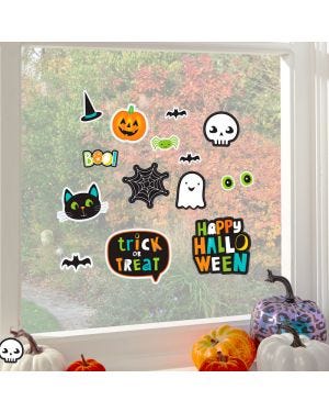 Hallo-ween Friends Window Stickers