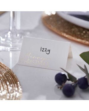 Gold Foil Merry Christmas Place Cards (10pk)