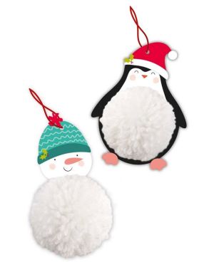 Activity Christmas Make your own Pom Pom Decoration