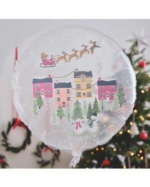 Snowglobe Balloon - 22&quot; Foil