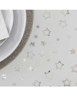 Silver Foil Star Confetti (13g)