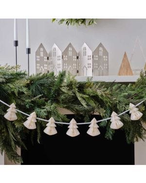 Cream Honeycomb Trees Garland - 2m