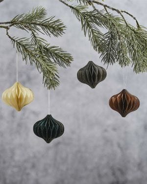Honeycomb Tree Decorations (4pk)