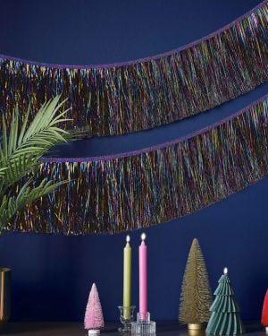 Multicoloured Tinsel Garland