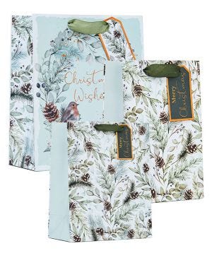 Winter Wishes Mixed Gift Bags (3pk)