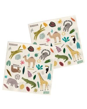 Zoo Party Paper Napkins - 33cm (20pk)