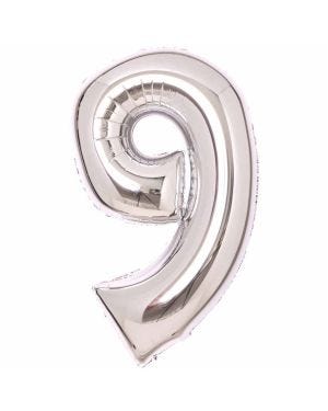 Silver Foil Number Balloons - 34&quot;