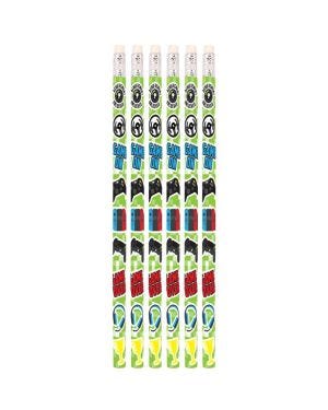 Gamer Pencil with Eraser (6pk)