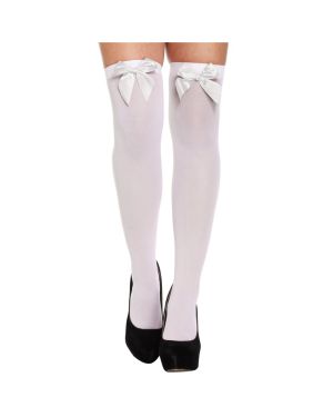 White Stockings with White Bows