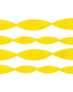 Yellow Crepe Paper Streamer - 24m