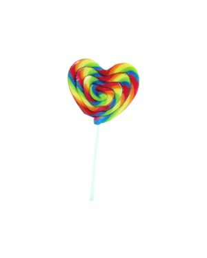 Heart Rainbow Lolly - 60g