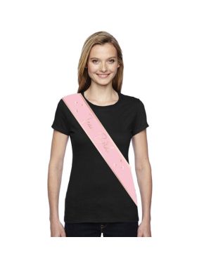Team Bride Pink &amp; Rose Gold Sashes (6pk)