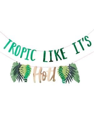 Tropic Like Its Hot 2-Tiered Banner - 2m