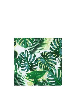Tropical Fiesta Palm Cocktail Napkins - 25cm (20pk)
