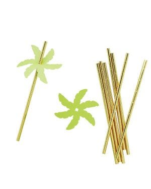 Palm Leaf Paper Straws (24pk)