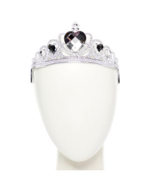 Silver  Clear Gem Tiara - Child