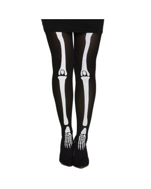 Skeleton Tights - Adult One Size
