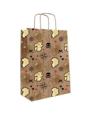 Treasure Island Pirate Paper Treat Bags (8pk)