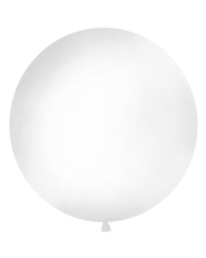 White Giant Latex Balloon - 1m