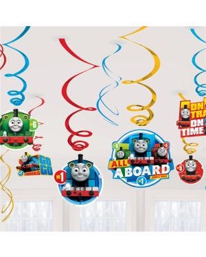 Thomas the Tank Engine Hanging Swirl Decorations (12pk)