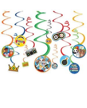Party Town Swirl Decorations (12pk)