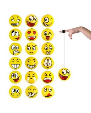Smiley Face Finger Return Ball
