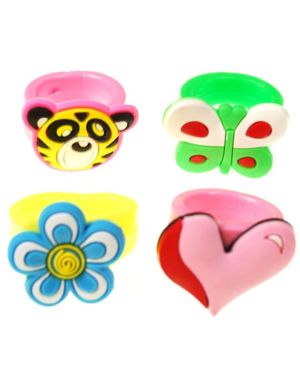 Rubber Die Cut Rings (10pk)