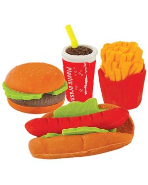 Fast Food Erasers (4pk)