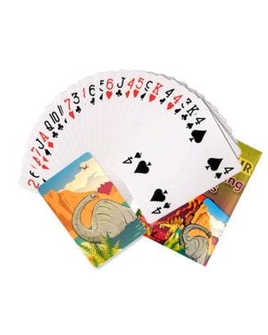 Dinosaur Mini Playing Cards