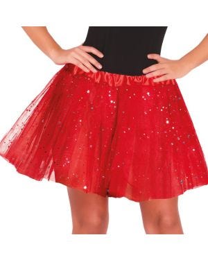 Red Glitter Tutu - Adult One Size