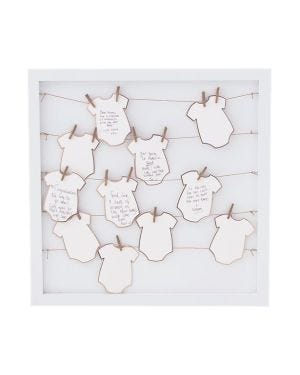 Twinkle Twinkle Babygrow Frame Guestbook - 40cm
