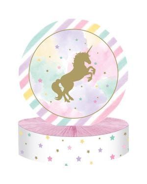 Unicorn Sparkle Honeycomb Table Centerpiece - 30cm x 23cm