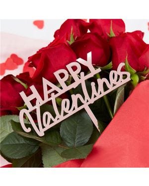 Happy Valentine&#039;s Flower Bouquet Decoration