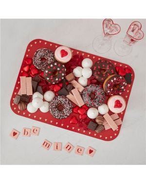 Valentines Grazing Board with Scrabble Letters