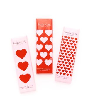 Milk Chocolate Heart 3 Mini Bars Strip - 54g (3pk)