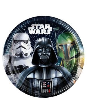 Star Wars Galaxy Paper Plates - 23cm (8pk)