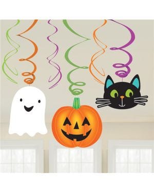 Hallo-ween Friends Hanging Swirls (6pk)