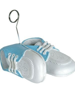 Light Blue Baby Shoes Balloon Weight - 215g