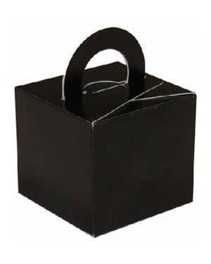 Black Cube Balloon Weight/Favour Boxes - 6.5cm (10pk)