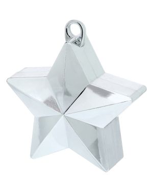 Silver Star Balloon Weight - 165g