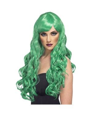 Green Desire Long Curly Wig