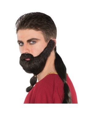 Warrior Ponytail &amp; Beard