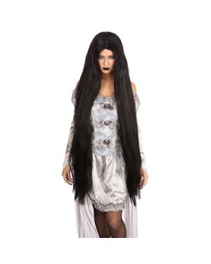 Extra Long Black Wig - 100cm