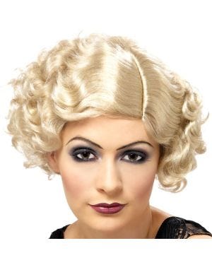 20s Blonde Flapper Wig