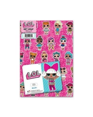 L.O.L. Surprise! Wrapping Paper - 2 Sheets (50cm x 70cm) with Tags